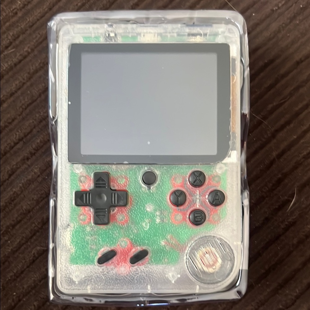 Retro Handheld Gaming Console - Clear Black